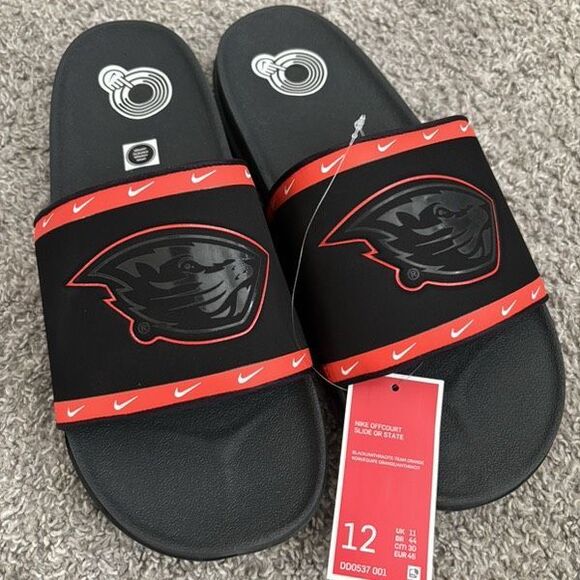 Nike Offcourt Slides Oregon State Beavers Men’s Size 12 - Picture 1 of 5